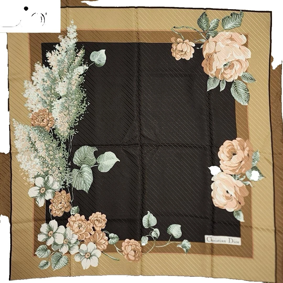 Dior Brown Silk Scarves & Wraps for Women