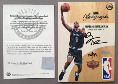 Upper Deck UD Supreme Hard Court Anfernee Hardaway Logoman Auto 22/99 ALM-AN