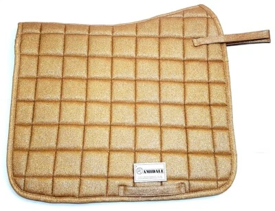 Amidale Pro Sport Luxus Glitzernd Kunstleder Dressur Sattelpolster Numnah