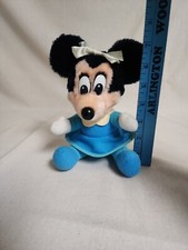 Vintage Disney Mickey's Christmas Carol Minnie Mouse 8" Plush Stuffed Doll