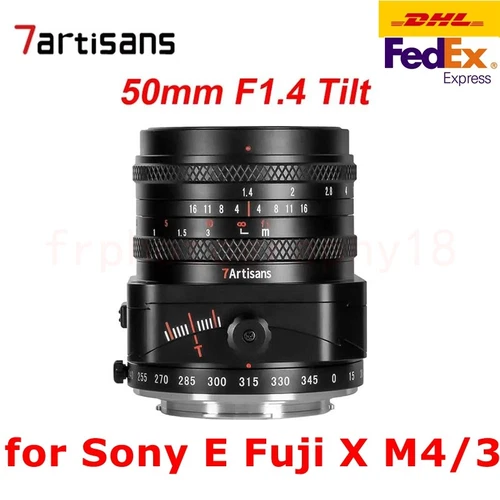 7artisans 50mm F1.4 Tilt Lens Manual Lens Large Aperture APS-C Tilt Portrait NEW