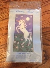 New Something Special Eyeglass Case Unicorn #70013 Cross Stitch Pattern RARE
