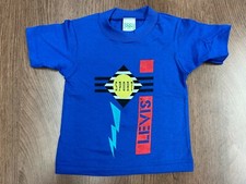 VINTAGE LEVI'S SPORT LIGHTNING KIDS INFANT 24 T SHIRT DEADSTOCK 90S TODDLER TEE