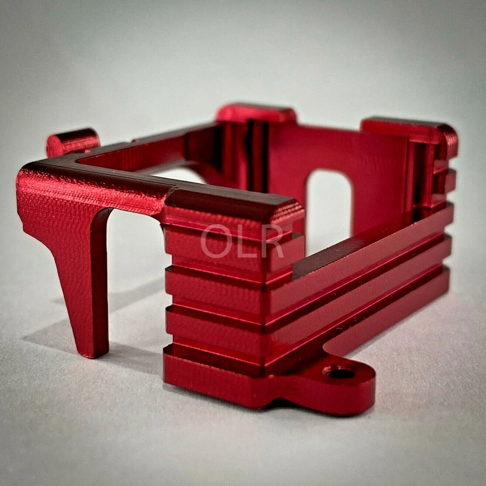 OLR Aluminum 6061 motor housing for Mini-Z Kyosho MA-030 (Red) - Image 3 of 4