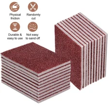 10PCS  Emery Sponge Brush Eraser Scrub Kitchen Cleaning for Removing Rust Pots