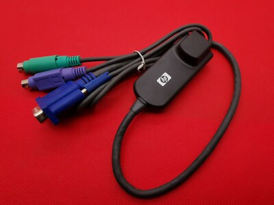 Lot of 5 HP 396632-001 286597-001 KVM Interface Console Cable Cat 5 RJ45 to VGA