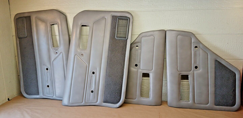 84-96 Jeep Cherokee XJ Front Driver Passenger Front Rear Set 4 Gray Door Panels