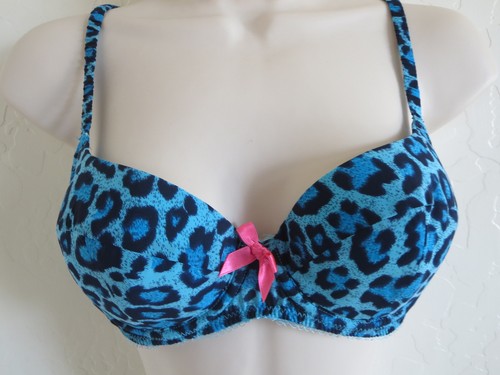 L'AGENT PROVOCATEUR-LEONARA U/W GEPOLSTERTER BALKON-BH US/UK 32D, BLAU, NEU OHNE ETIKETT $ 82