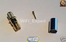 SMA Female plug Female Pin crimp for RG-8X LMR240 RG8X cable RF Connector USA