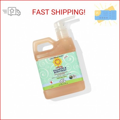 California Baby Calming Baby Shampoo + Baby Wash | 100% Plant-Based | Lavender B