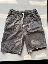 Cat  Jack Boys Pull On Shorts Gray Size L 12/14 Elastic Waist Cotton Pockets