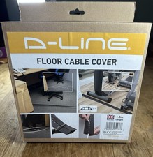 D-Line Floor Cable Cover 1.8m Black New In Packaging Free Postage