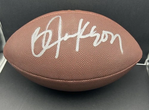 Bo Jackson Signed Wilson NFL Football Raiders Five Star Auth 498068