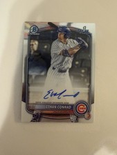 2025 Bowman Draft Chrome Prospect Auto Ethan Conrad 🔥🔥 1st Bowman Cubs