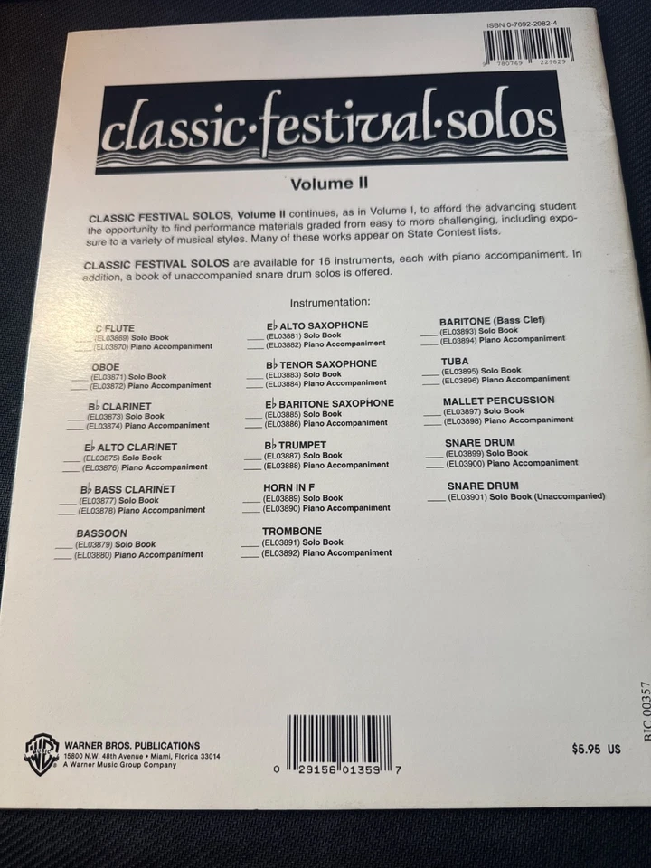 Studies and Melodious Etudes for Trombone Lvl 3 Advanced Intermediate Music Book - Image 2 of 3