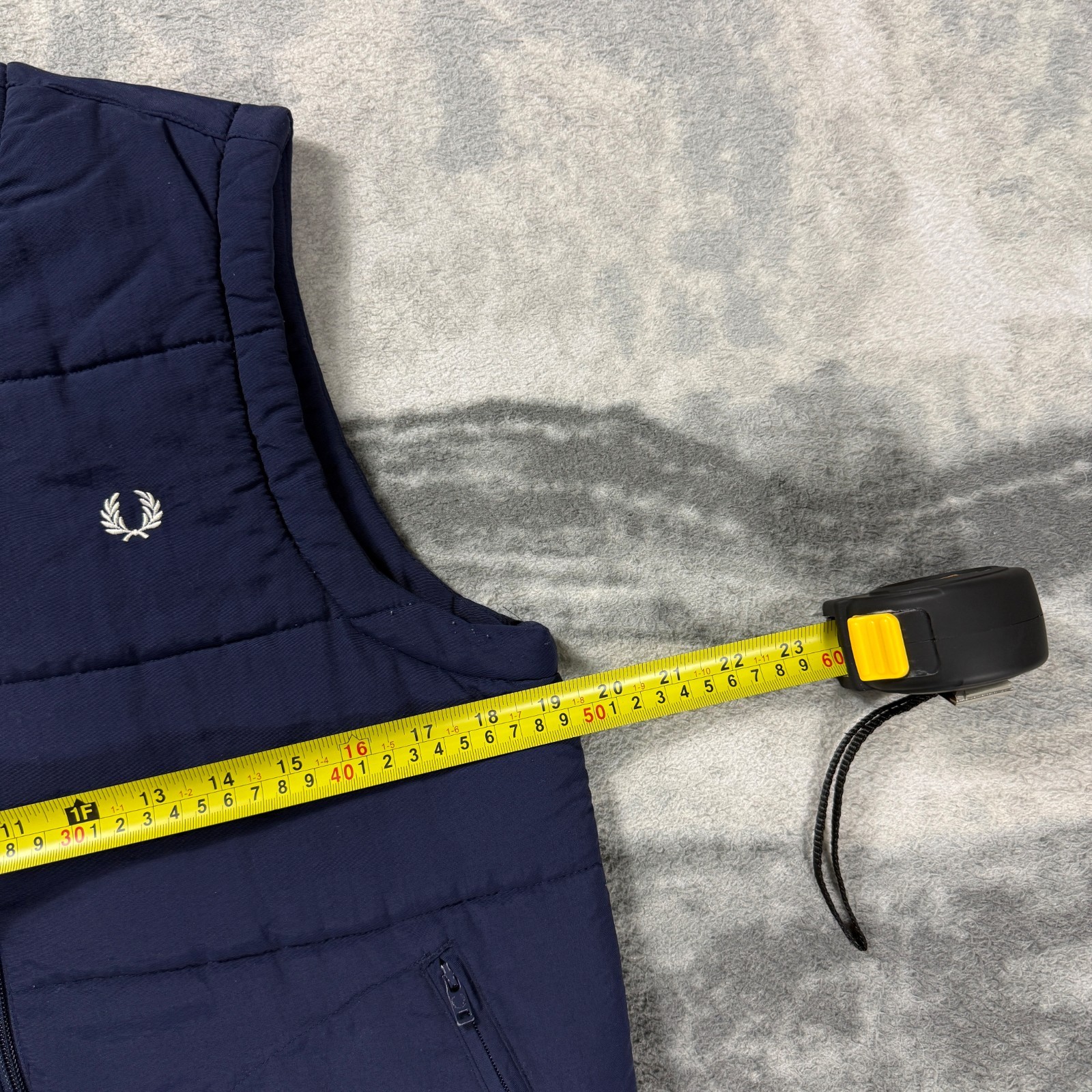 Vintage Fred Perry 2000's Y2K Lined Navy Blue Size XS Vest Bodywarmer Gilet image 4
