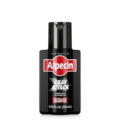 Alpecin Gray Attack Caffeine & Color Shampoo for Men 6.76 Fl Oz (Pack of 1) 