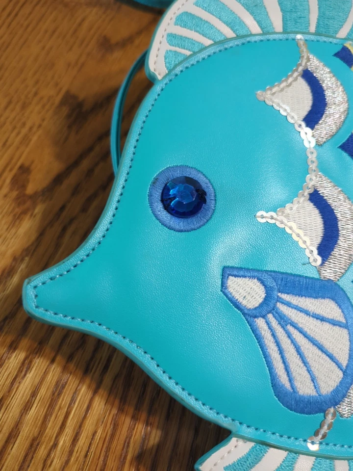 Gymboree True Blue Summer Purse Fish Beach Angle Fish - Image 2 of 4