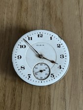 Meccanismo Orologio Da Tasca Elgin Usa Double-Roller 19950280 