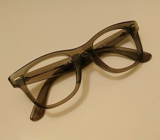 NEW / UNUSED Ray-Ban Wayfarer Ease Optics Polished Photo Striped Grey Frames