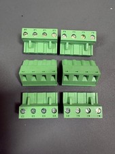 100pcs 4-Pin Screw Terminal Block Connector Pluggable PCB 5.08mm Pitch Green