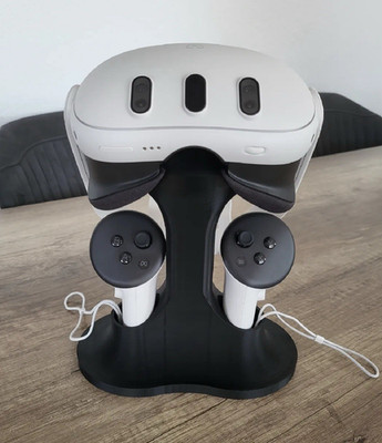 HALTERUNG für Meta Quest 3 VR-Headset mit Controllern Schwarz