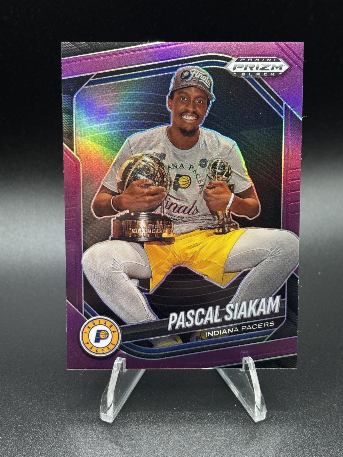 2024-25 Panini Prizm Black - Pascal Siakam #101 Purple Prizm /99