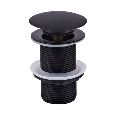 Pop Up Ablaufventil Ventil Universal Ablaufgarnitur 1 1/4 '' Waschbecken Schwarz