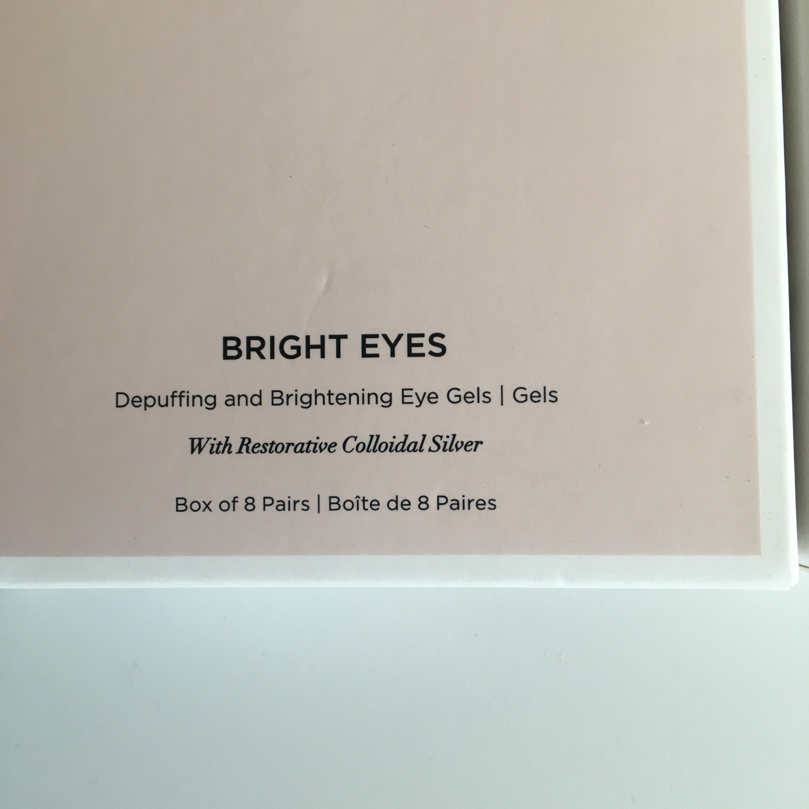 Beauty Bio Bright Eyes Depuffing and Brightening Eye Gels Box of 8 Pairs x 2