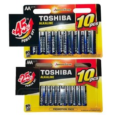AA Mignon LR6/ AAA Micro LR03 Batterien 50Stück TOSHIBA 1,5V Alkaline HIGH POWER