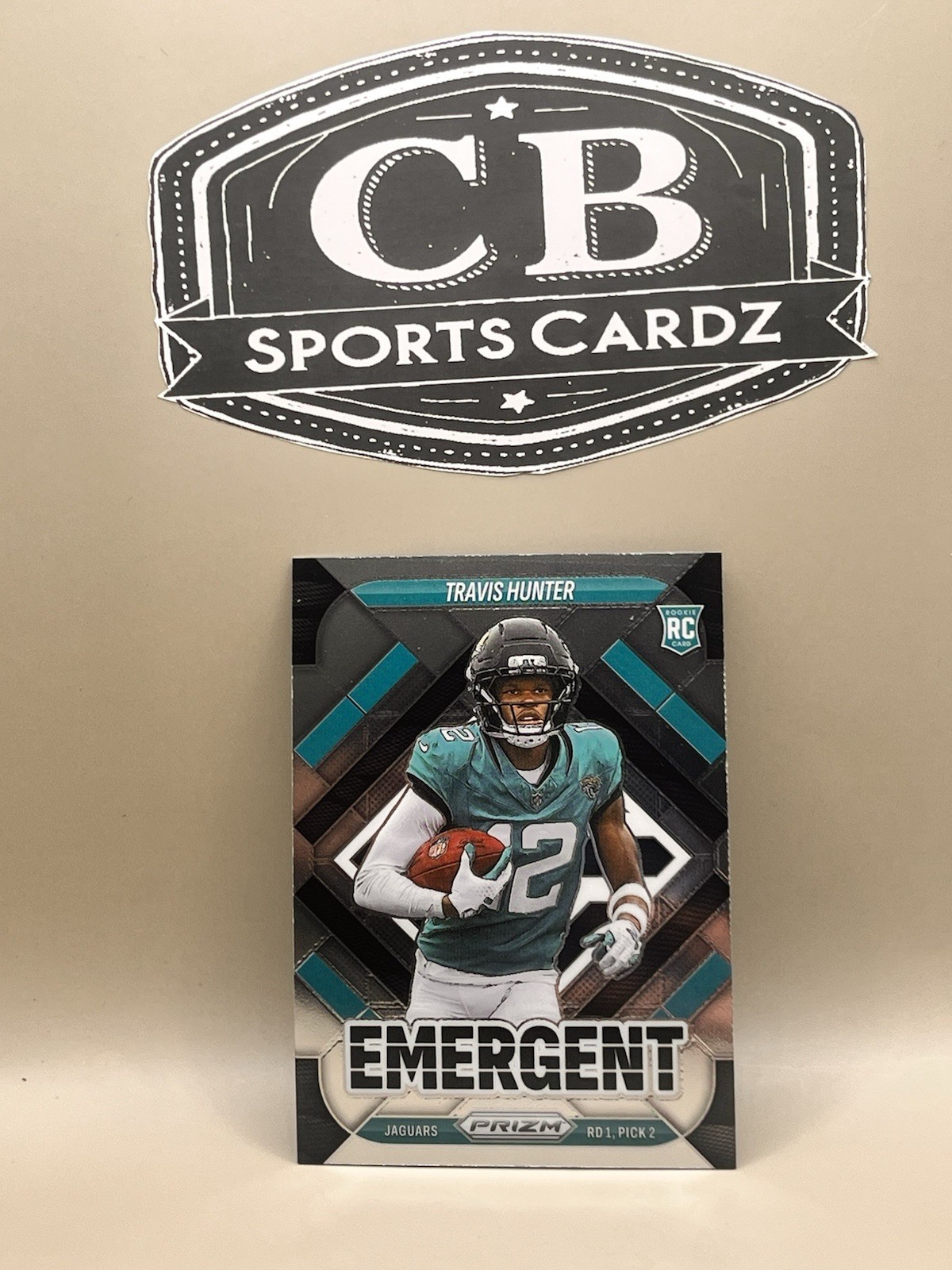 2025 Panini Prizm - Emergent Travis Hunter #12 Silver Prizm (RC)