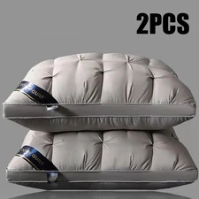 Queen Size Pillow Set of 2 Soft Gel Cushions for All Sleeping Positions UPGRADED