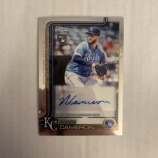 2025 Topps Chrome Update Noah Cameron Auto RC Rookie #AC-NC Royals