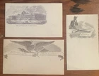 3 - Civil War Patriotic Union Envelope Covers Devil Scissors Capital Eagle