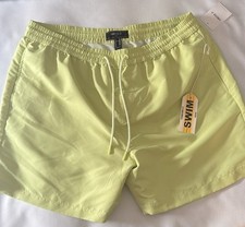 Swim Trunks Mens XXL Lime Green