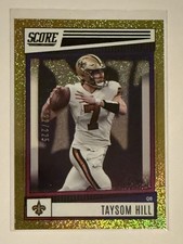 2022 Panini Score Football Taysom Hill #57 Gold Dots Parallel /225 New Orleans