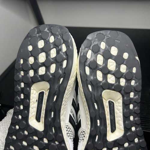 Adidas Ultraboost 1.0 White Black Knit Running Sneakers Shoes IH4924 Mens 8 - Picture 12 of 13
