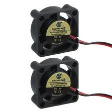 2 Pcs 3D Printer 2510 Cooling Fan, 5V 4000RPM 25x25x10mm Hydraulic Bearing
