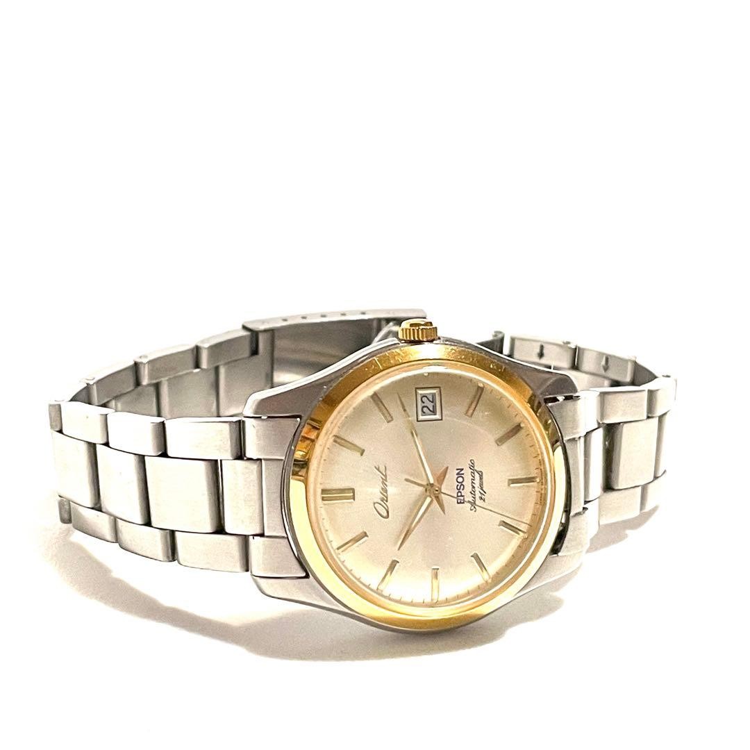 Orient Epson Automatic Date Half Rotor Back Skele… - image 3