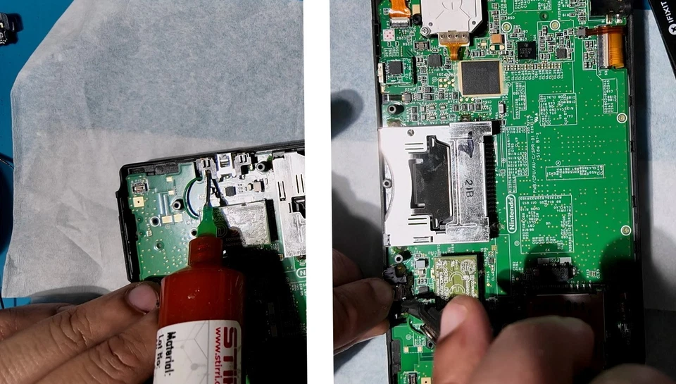 Nintendo 3DS y 3DS XL USB-C Puerto de carga de repuesto con plantilla + biseles Foto 2 de 4