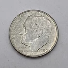 1950 D 90% Silver Roosevelt Dime 10c