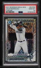 2021 Bowman Chrome Prospects Mega Box Mojo Refractor Julio Rodriguez PSA 10 2l4
