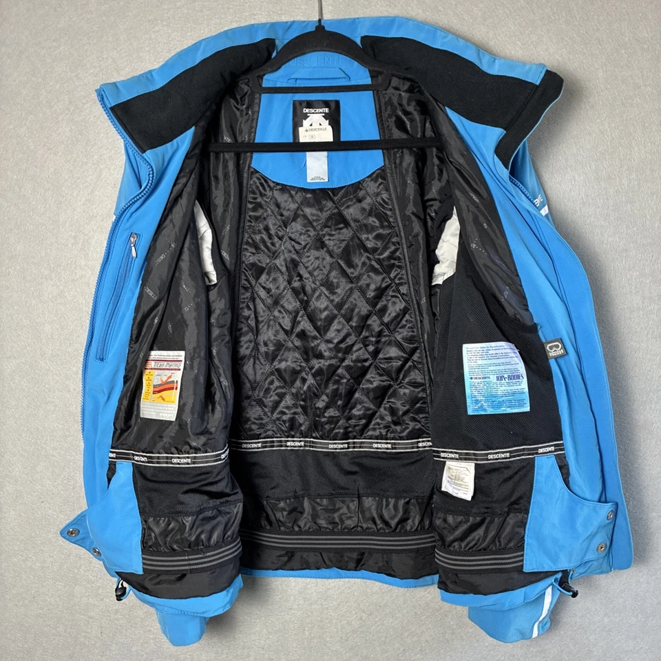 Descente Women’s Ski Snow Jacket • Size 14 (L) • Blue w/ Black Thermo Lining - Image 3 of 4