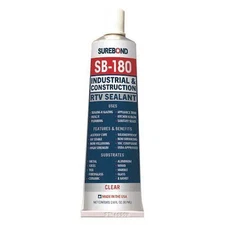 Surebond Sb-180 Sq Cl Acetoxy Cure Silicone Sealant, 2.8 Oz, Clear, Temp Range