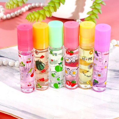 Glitzer / Flüssiges Lippenöl transparent fruchtig Roll-on Format