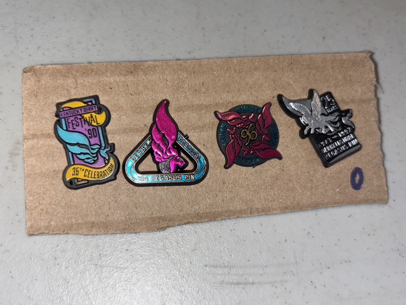 ⬇️‘90, ‘94, ‘96, ‘97 Kentucky Derby Festival Churchill Downs Pin Set O