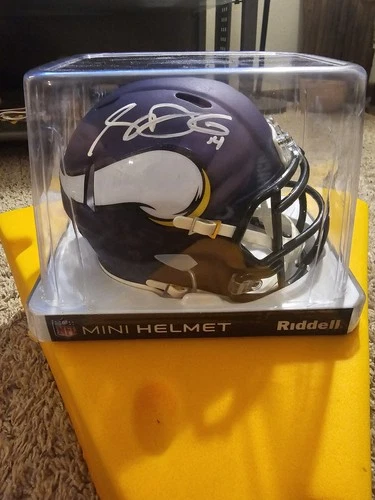 Sam Darnold Autographed Mini Football Helmet Fanatics Certified Vikings