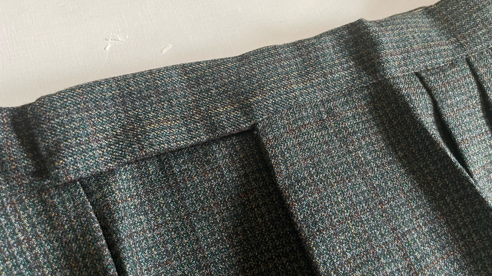Vtg 1950s Mens Bespoke Burton Checked Tweed Flannel Suit Jacket Trousers image 8