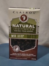 CLAIROL Natural Instincts For Men  M13 DARK BROWN Haircolor Kit - NEW