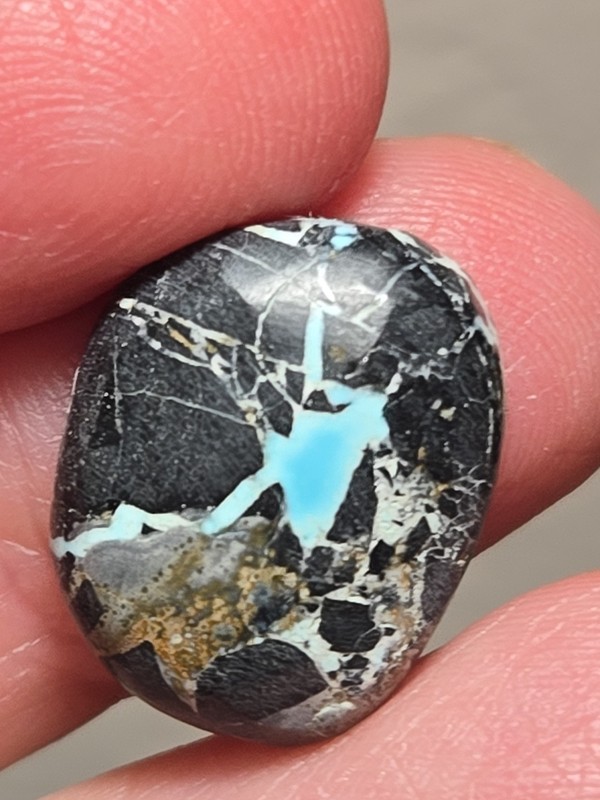 Stunning Fancy Natural Nevada Gem High Grade Turquoise Cabochon 11.45 Carats 